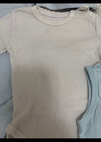 Uzun Kollu Örme Pamuk Bebek Body - Görsel 2