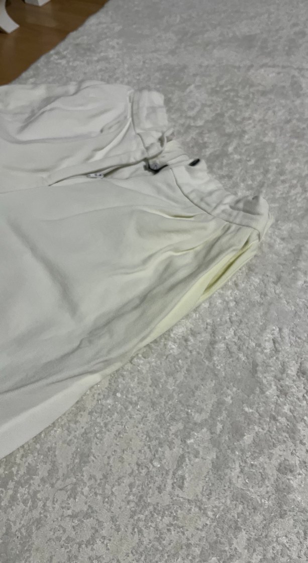 Beyaz Midi Keten Kadın Pantolon - Görsel 2