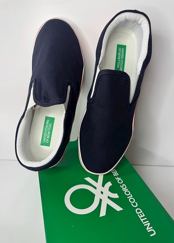 Benetton Çok Renkli Erkek Çocuk Spor Bez keten Ayakkabı - Görsel 6