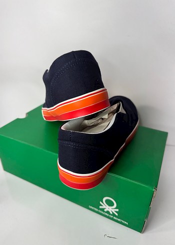 Benetton Çok Renkli Erkek Çocuk Spor Bez keten Ayakkabı - Görsel 4