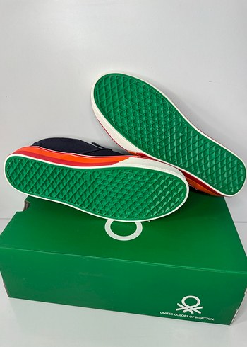 Benetton Çok Renkli Erkek Çocuk Spor Bez keten Ayakkabı - Görsel 5