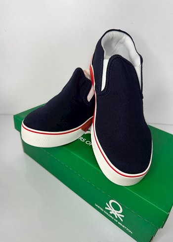 Benetton Çok Renkli Erkek Çocuk Spor Bez keten Ayakkabı - Görsel 2