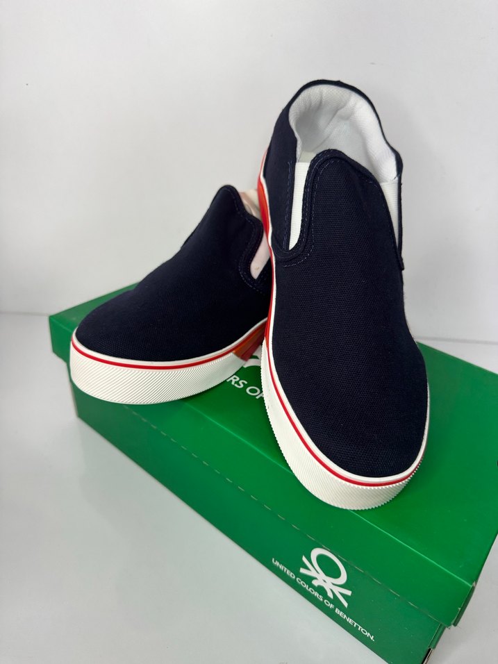 Benetton Çok Renkli Erkek Çocuk Spor Bez keten Ayakkabı - Görsel 2