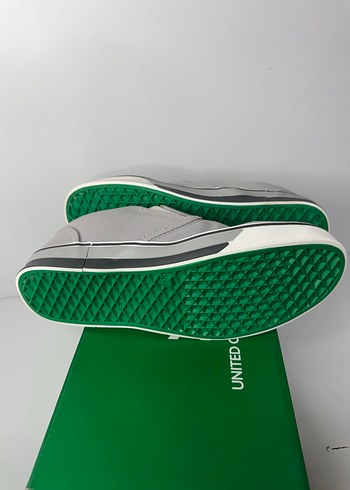 United Colors of Benetton Gri Erkek  Keten Bez Ayakkabı günlük - Görsel 4