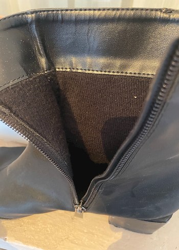 Siyah Minimalist Kadın Topuklu Bot - Görsel 6