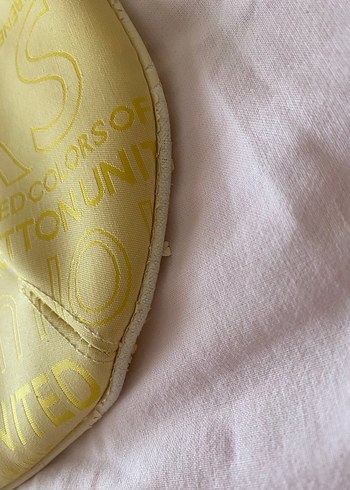 Beden sarı Renk Benetton Sarı Tokalı Kadın Omuz Çantası