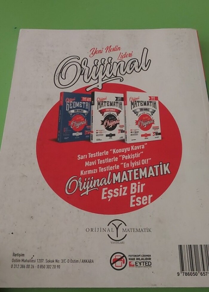 ORİJİNAL TYT / AYT GEOMETRİ SORU BANKASI - Görsel 2