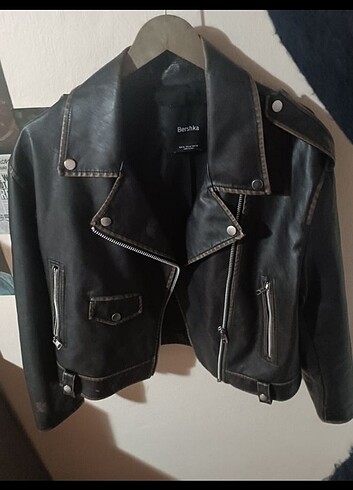 Deri ceket Bershka 