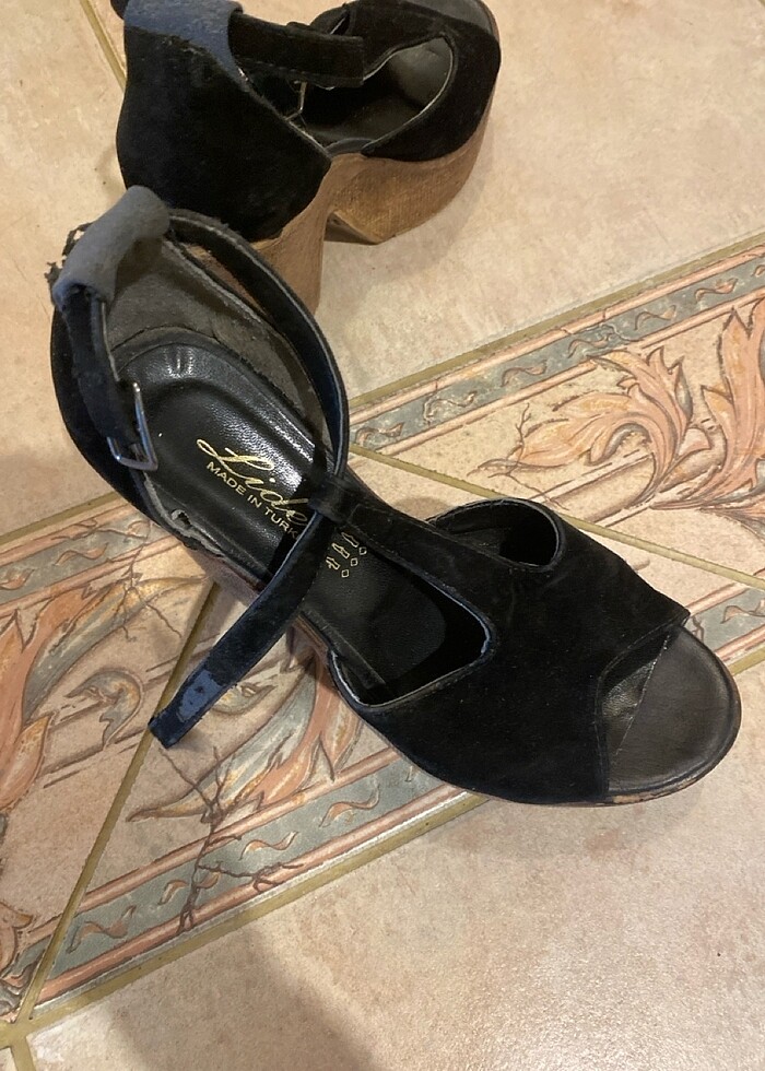 Dolgu topuk ayakkabı - Görsel 5