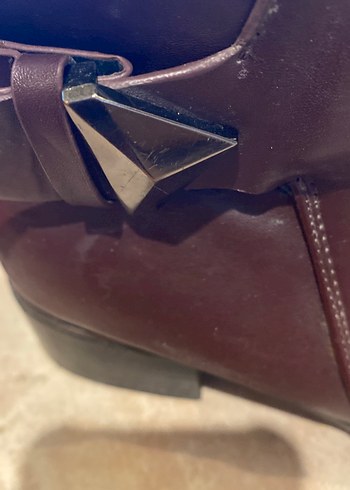 Polaris Bordo Tokalı Kadın Topuk Bot