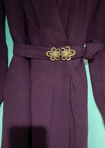 Uzun Mor Vintage Gotik Kadın Elbise - Görsel 2