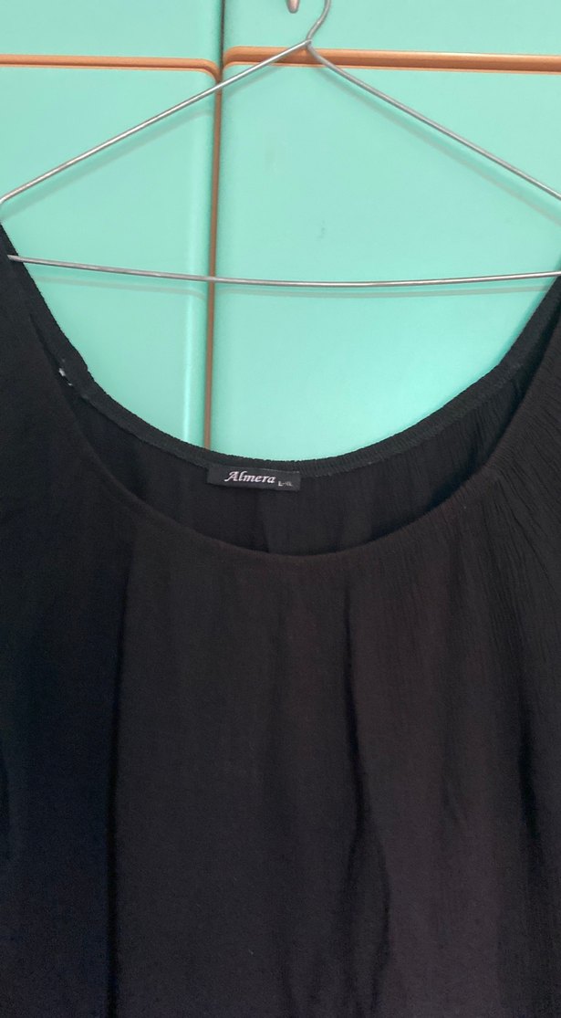 Dantel Detaylı Siyah Kadın Bluz - Görsel 4