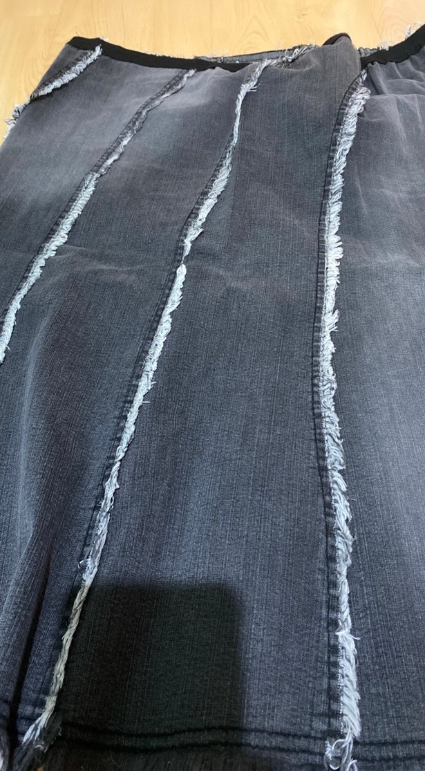 Siyah kot etek esnek kumaş - Görsel 2