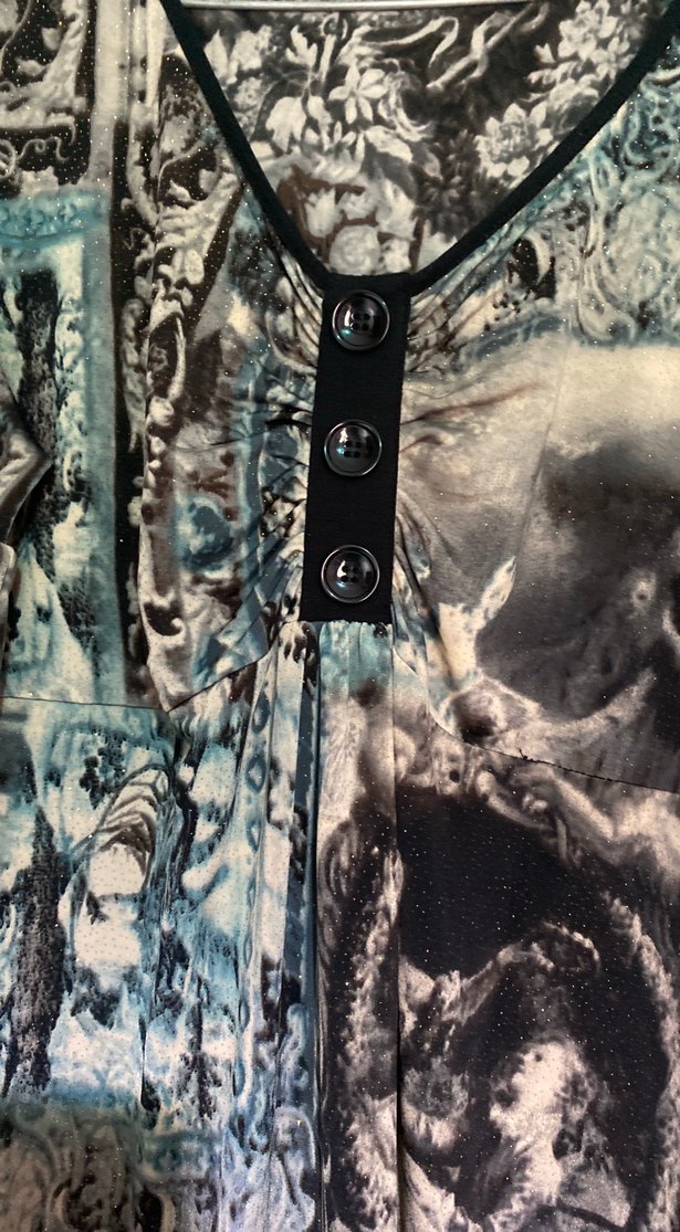 Gri Desenli Gotik Tunik - Görsel 2