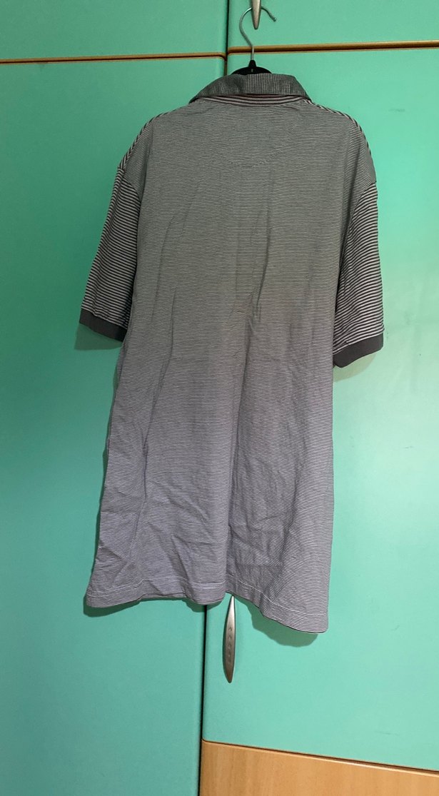 Gri Erkek Polo Tişört Düğmeli ve Rahat Kesim - Görsel 3