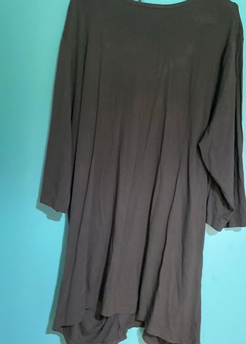 Düğmeli yeşil Midi Tunik - Görsel 2