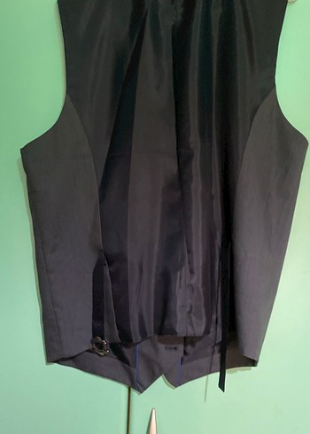 Düğmeli Gri Erkek Yelek - Görsel 4