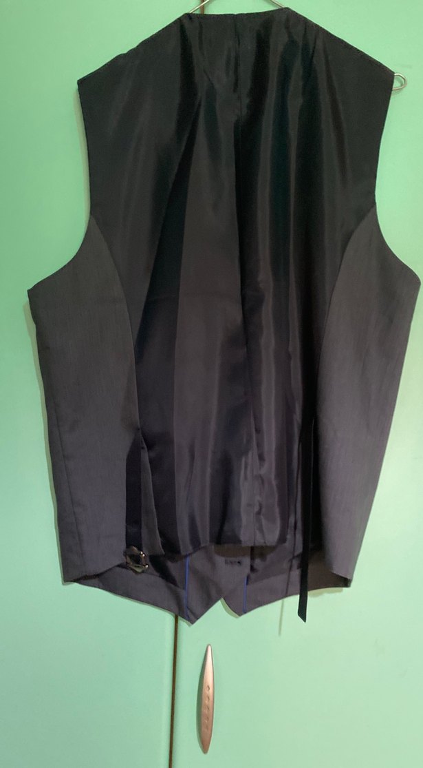 Düğmeli Gri Erkek Yelek - Görsel 4