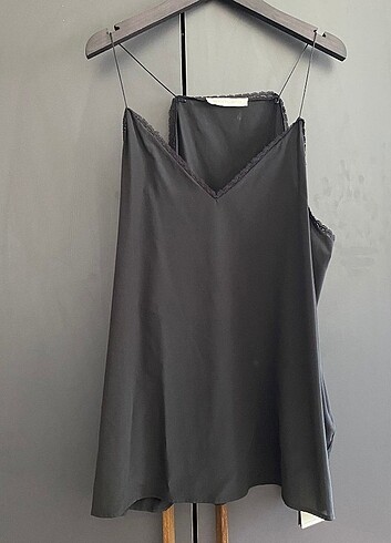 Beymen Collection Beymen bluz askılı ipekli siyah ve beyaz iki adet
