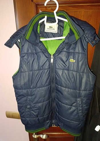 Lacoste Erkek Cocuk Lacivert Fermuarli Ve Kapusonlu Yelek