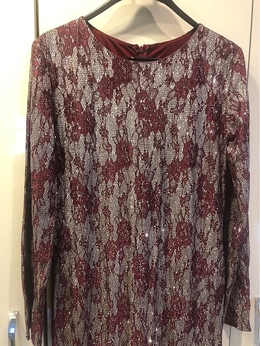 xl Beden bordo Renk Abiye elbise