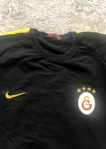 l Beden Siyah Galatasaray Baskılı Erkek Sweatshirt
