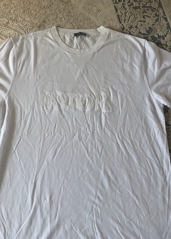 Erkek Beyaz Pamuklu Basic Tişört - Görsel 2