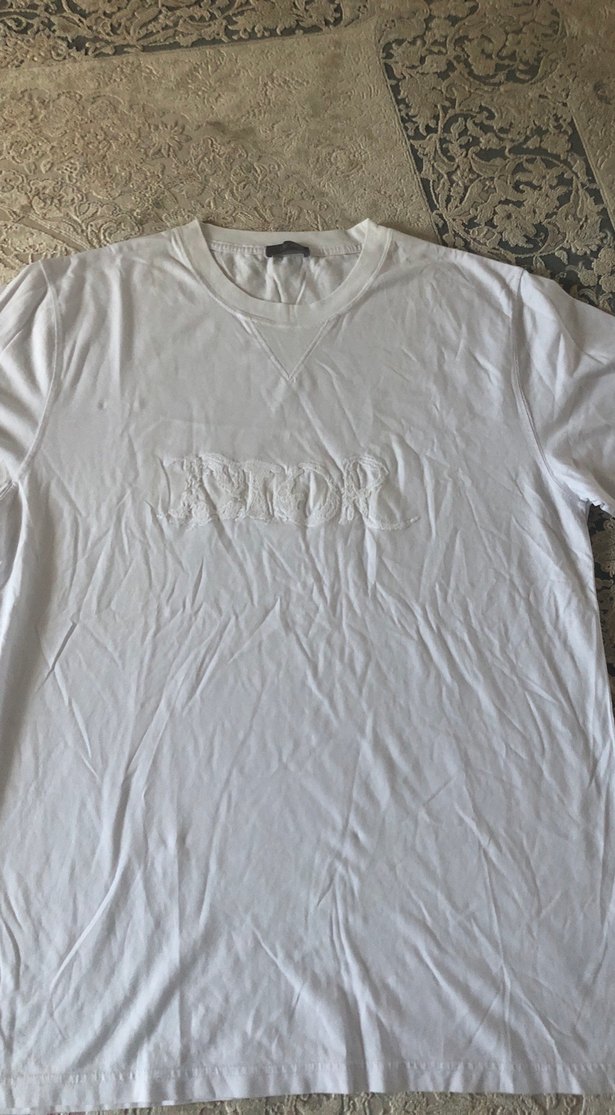 Erkek Beyaz Pamuklu Basic Tişört - Görsel 2