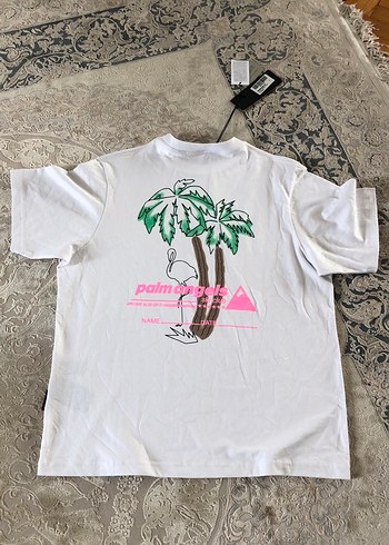 Beyaz Oversize Baskılı Erkek Tişört - Görsel 3