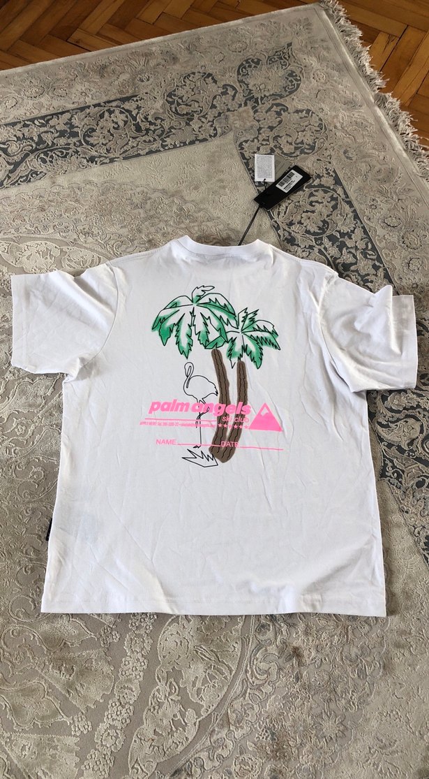 Beyaz Oversize Baskılı Erkek Tişört - Görsel 3