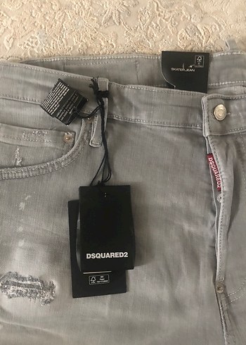 Gri Erkek Mini Kot Şort Bol Kesim - Görsel 3