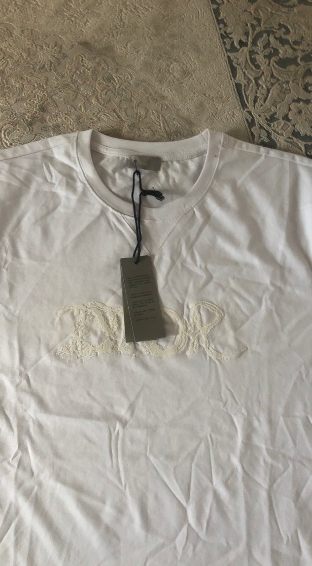 Erkek Beyaz Pamuklu Kısa Kollu Tişört - Görsel 2