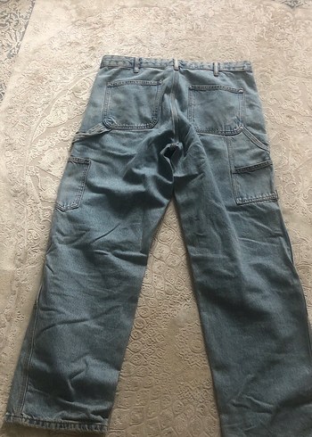 Gri erkek Denim Midi Pantolon - Görsel 4