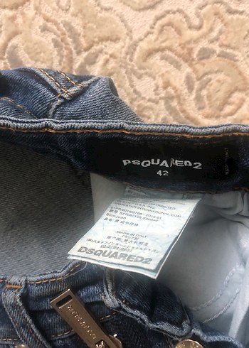 Düğmeli Bol Kesim Mavi Kot Pantolon - Görsel 5