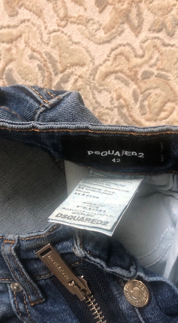 Düğmeli Bol Kesim Mavi Kot Pantolon - Görsel 5