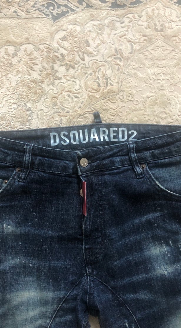 Erkek Koyu Mavi Slim Fit Denim Jean - Görsel 2