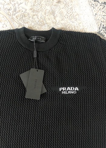 Siyah Örgü Erkek Tişört - Görsel 3