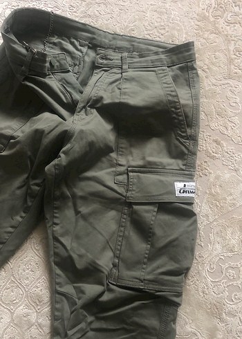 Erkek Haki Kamuflaj Kargo Pantolon - Görsel 3