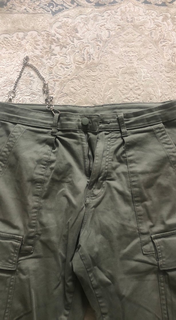 Erkek Haki Kamuflaj Kargo Pantolon - Görsel 2