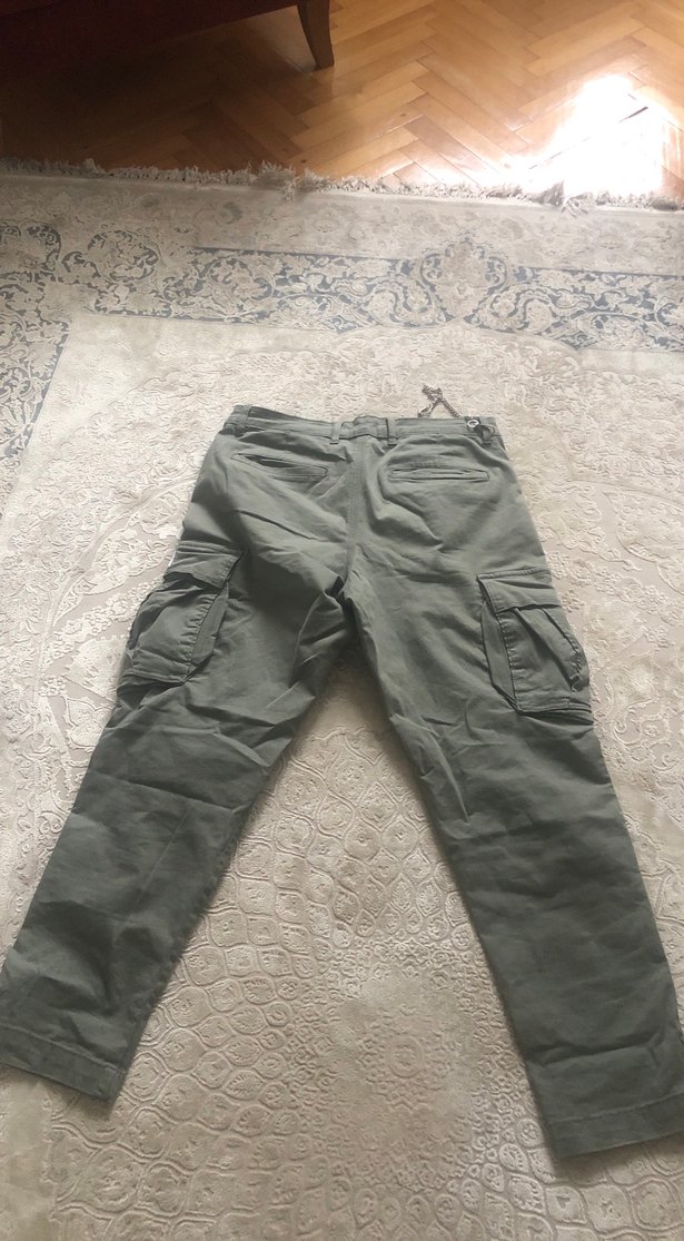 Erkek Haki Kamuflaj Kargo Pantolon - Görsel 4