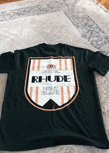 Siyah RHUDE Baskılı Kısa Kollu Tişört - Görsel 3