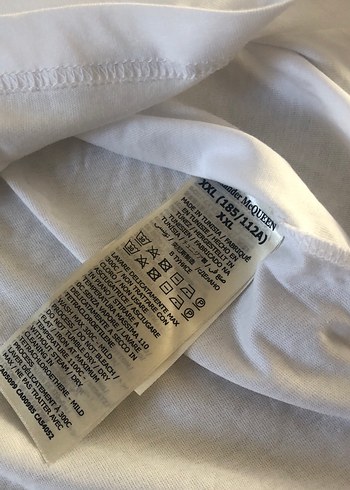 Beyaz Pamuklu McQueen Baskılı Tişört - Görsel 3