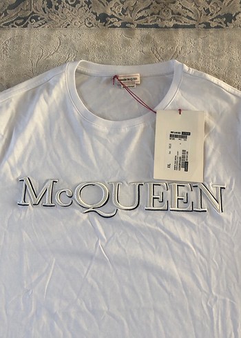 Beyaz Pamuklu McQueen Baskılı Tişört - Görsel 2