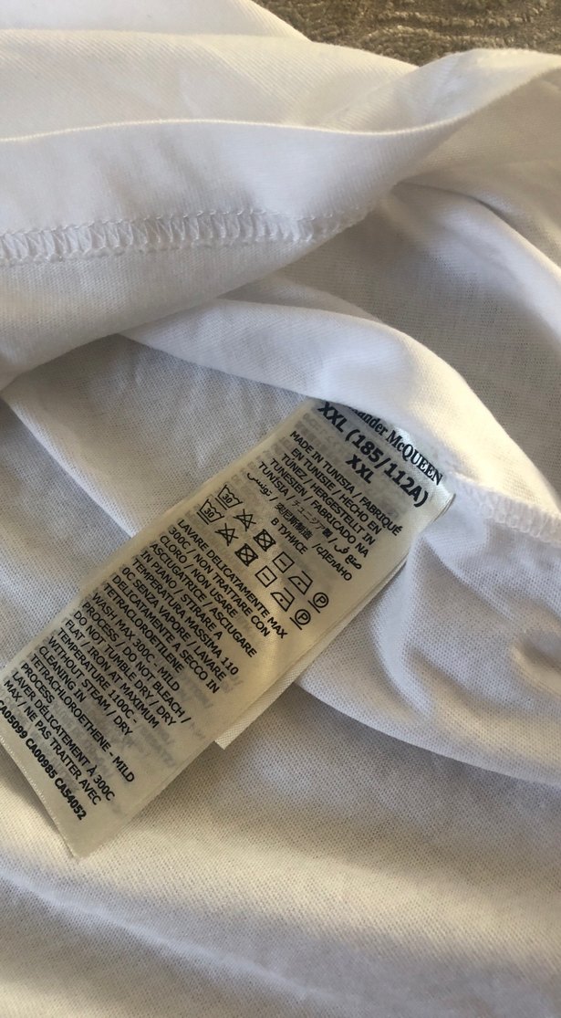 Beyaz Pamuklu McQueen Baskılı Tişört - Görsel 3