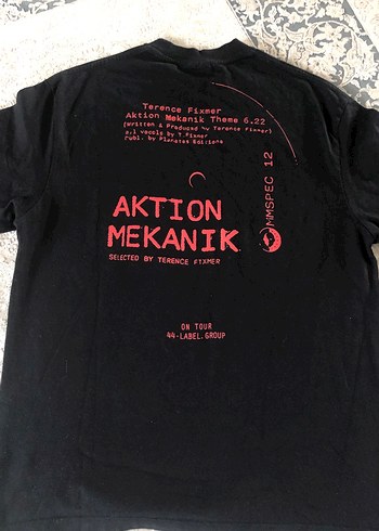 Siyah Baskılı Rock Punk Tişört - Görsel 4