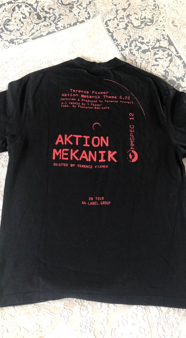 Siyah Baskılı Rock Punk Tişört - Görsel 4