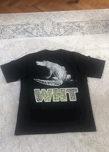 Siyah Baskılı Erkek Oversize Tişört - Görsel 4