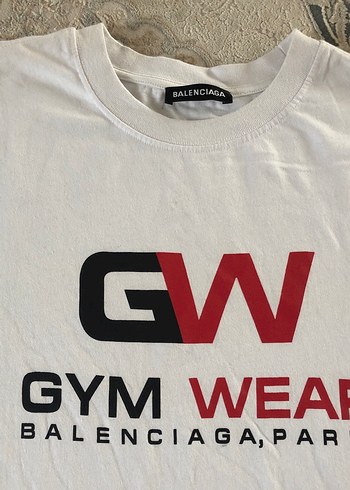 Balenciaga Beyaz Uzun Kollu Spor Tişört - Görsel 2
