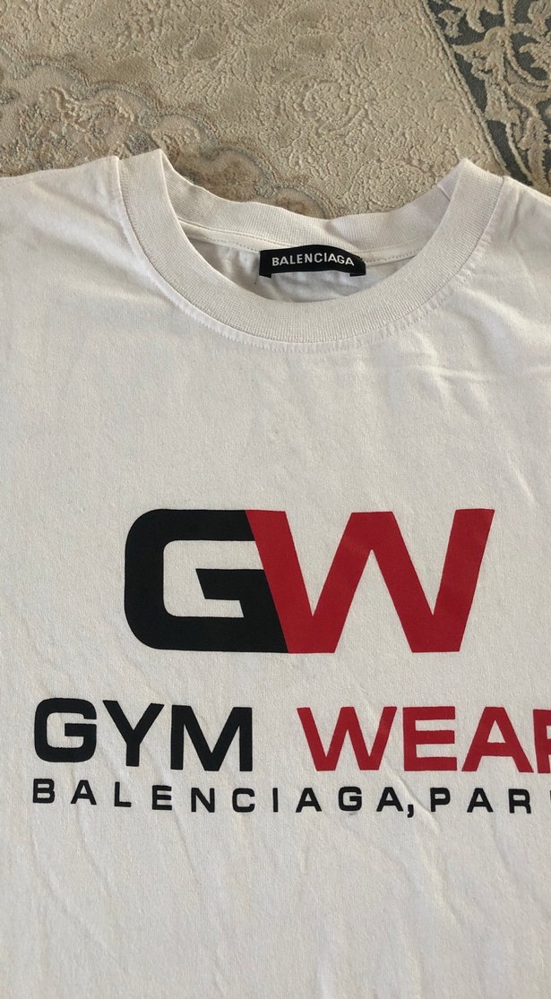 Balenciaga Beyaz Uzun Kollu Spor Tişört - Görsel 2