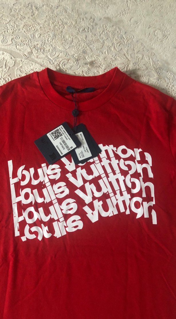 Kırmızı Baskılı Erkek Tişört - Görsel 2